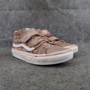 Vans Shoes Kids 3 Sneakers Sk8 Hi Skate Casual Double Strap Glitter Ice Cream